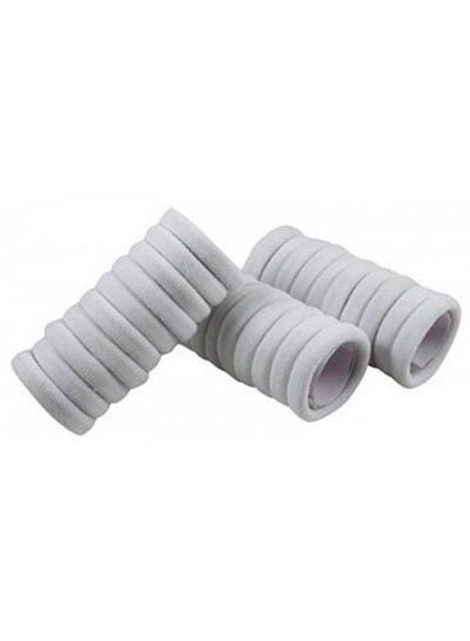 FOK Set Of 50 Pcs High Quality Effortless Black & White Colored Elastic Cotton Stretch Hair Ties Bands Headband Durable Hair Accessories Ponytail Holder No Snagging Or Stretching Rubber Bands - Image 4