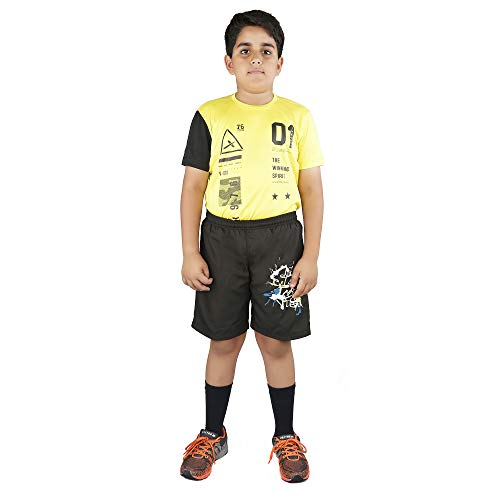 Vector X OKS-140 Polyester Regular fit Kid's Shorts (Charcoal) - Image 5