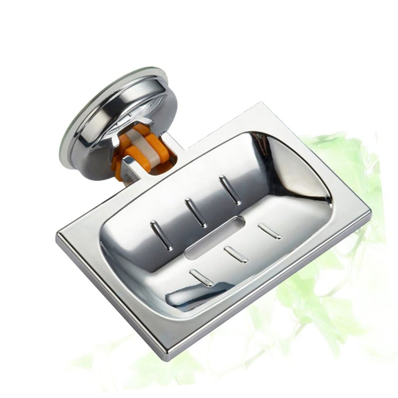 Wall Mounted Soap Holder and Sponge Tray Square Waterproof for Bathroom Shower Kitchen - Image 4