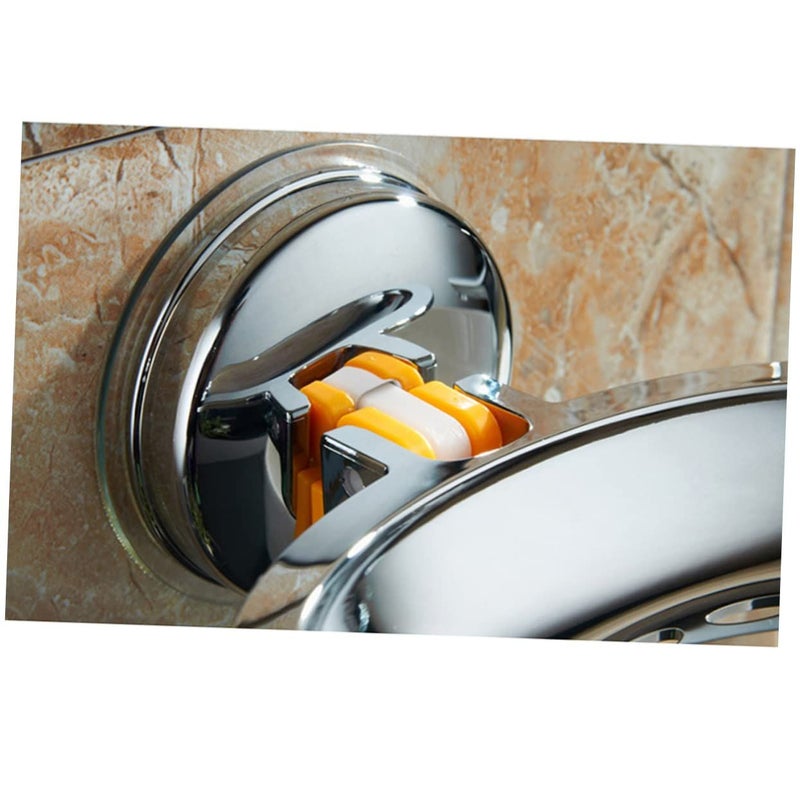 Wall Mounted Soap Holder and Sponge Tray Square Waterproof for Bathroom Shower Kitchen - Image 3