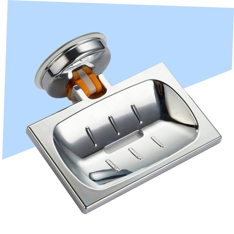 Wall Mounted Soap Holder and Sponge Tray Square Waterproof for Bathroom Shower Kitchen - Image 5