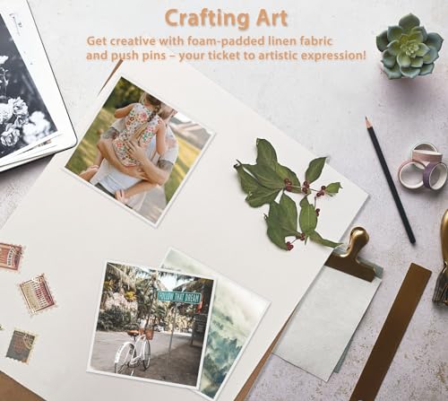 Califortree Large 16x20 Shadow Box Frame with Soft Linen Back - Jersey Frame Memory Display Case, 12 Push Pins Included, Black - Image 4