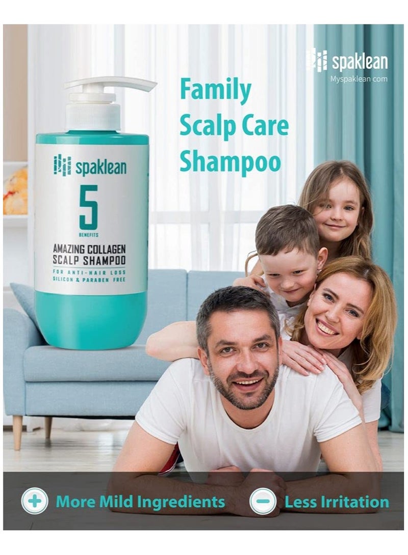 spaklean Amazing Collagen Scalp Shampoo (500ml) - Image 3