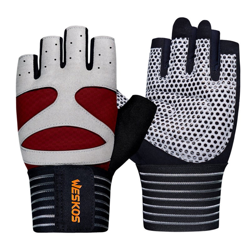 Sports Gloves With Air Cushion Anti Slip Wear Resistant Protection For Fitness Cycling And Outdoor Activities - Image 1