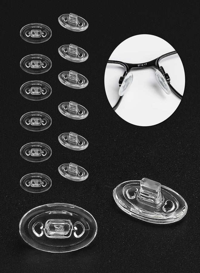 LenzProse 6 Pairs Nose Pad Replacement for Oakley Bottle Rocket 4.0 OX3009/Bottle Rocket 2.0 OX3007 Eyeglasses Frame, Silicone Soft Clear Nose Cushion - Image 1