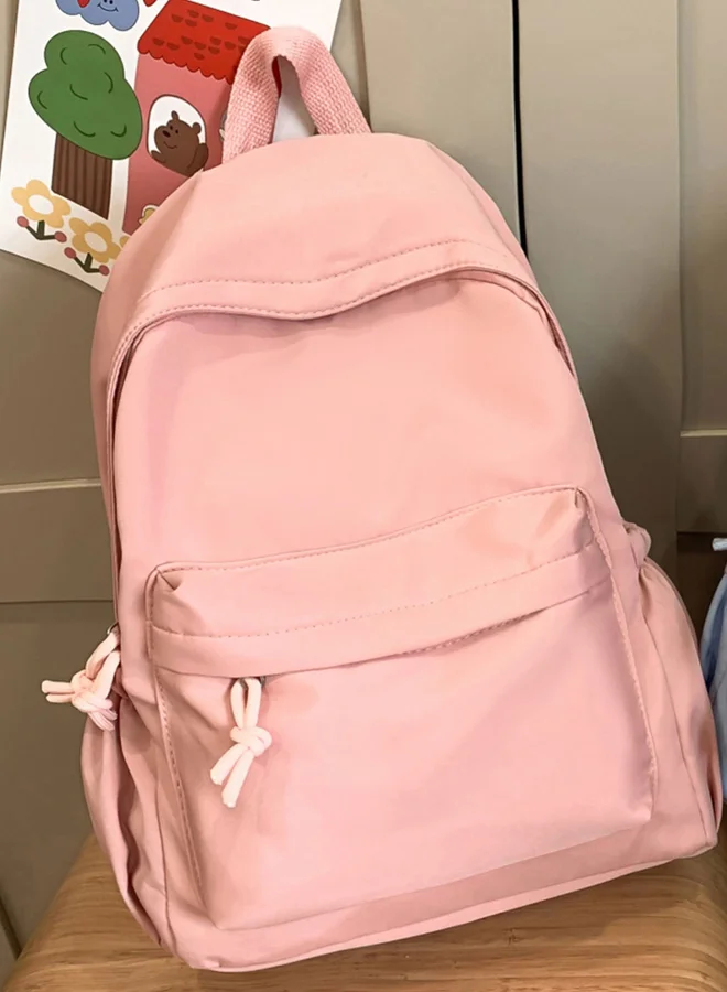 Take Two Solid Zip Closure Backpack
