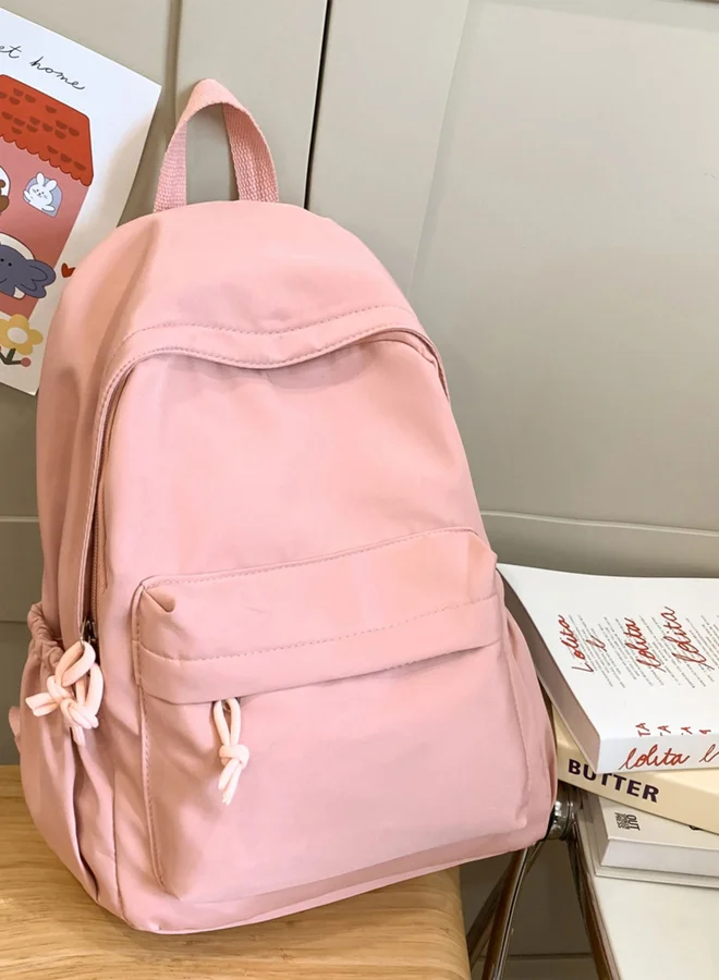 Take Two Take Two Solid Zip Closure Backpack