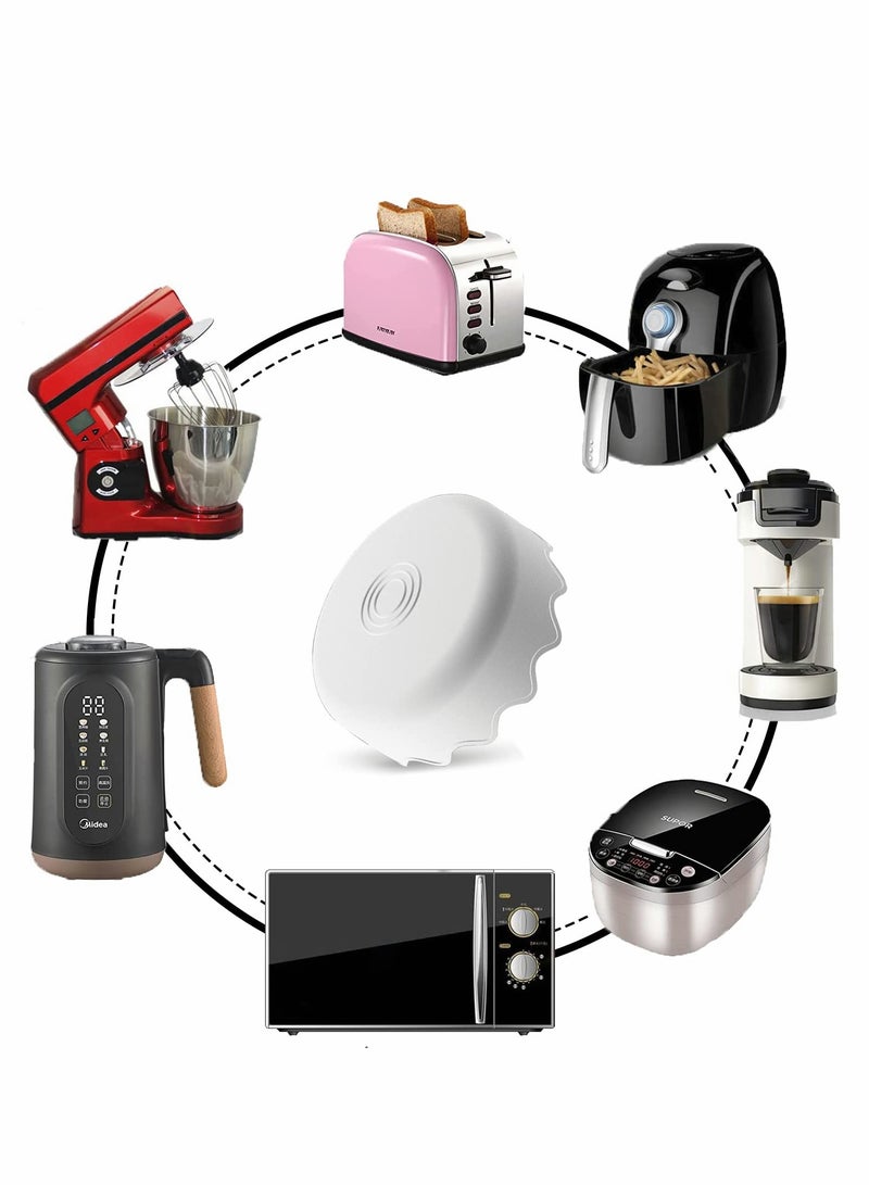 SOLARAE Small Appliance Power Cord Winder, 2 piece Kitchen Plug Organizer for Bathroom Rv to Keep the Desktop Clean and Tidy White - Image 3