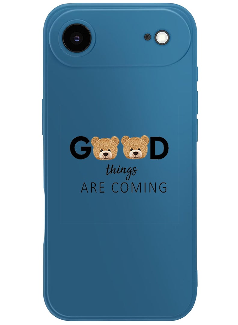 Theodor Protective Slim Fit Case Liquid Silicone Cover with Full Body Protection Anti-Scratch Shockproof Case For Apple iPhone 17 Air (Blue) Good thingsa are coming - Image 1