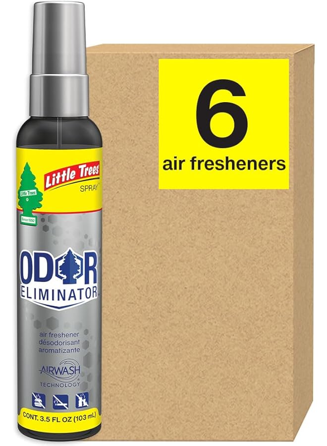 ليتل تريز معطر جو للسيارة. بخاخ يمنح رائحة تدوم طويلًا للسيارة أو المنزل. انتعاش دائم. أصلي، 6 معطرات جو. - Image 1