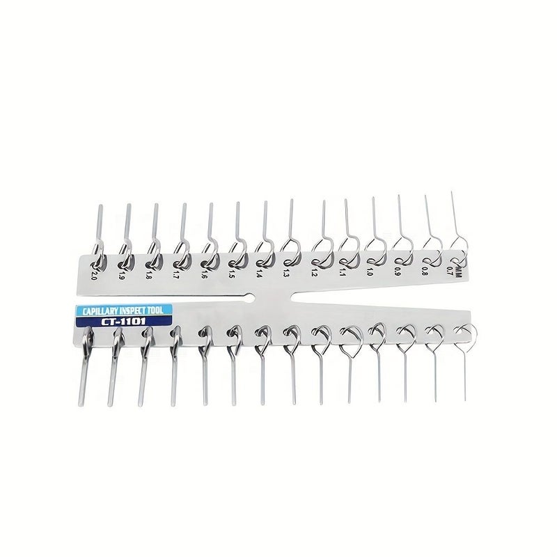 High Precision Capillary Measuring Instrument 1pc Outer Diameter 0.072 to 7/16 Inches Inner Diameter 0.026 to 0.09 Inches Lightweight Handheld Design for Tubes And Capillaries - Image 1
