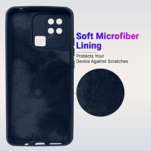 LIRAMARK Silicone Soft Back Cover Case for Redmi 10 / Redmi 10C / Redmi 10 Power (Blue) - Image 2