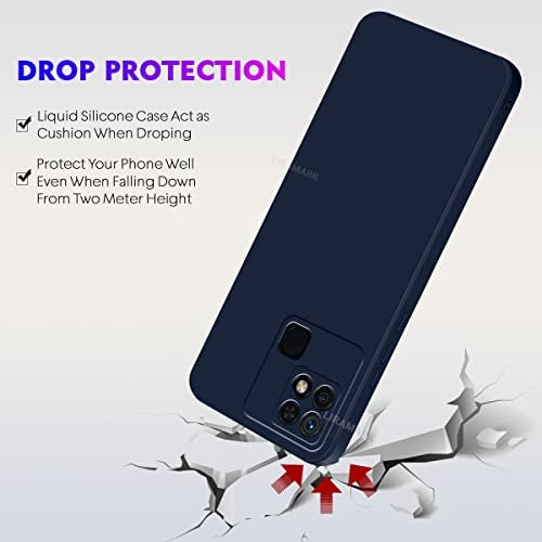 LIRAMARK Silicone Soft Back Cover Case for Redmi 10 / Redmi 10C / Redmi 10 Power (Blue) - Image 5