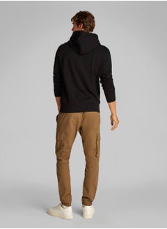 Calvin Klein Jeans Men's Brush Stroke Graphic Hoody - Cotton, Black  - Image 5