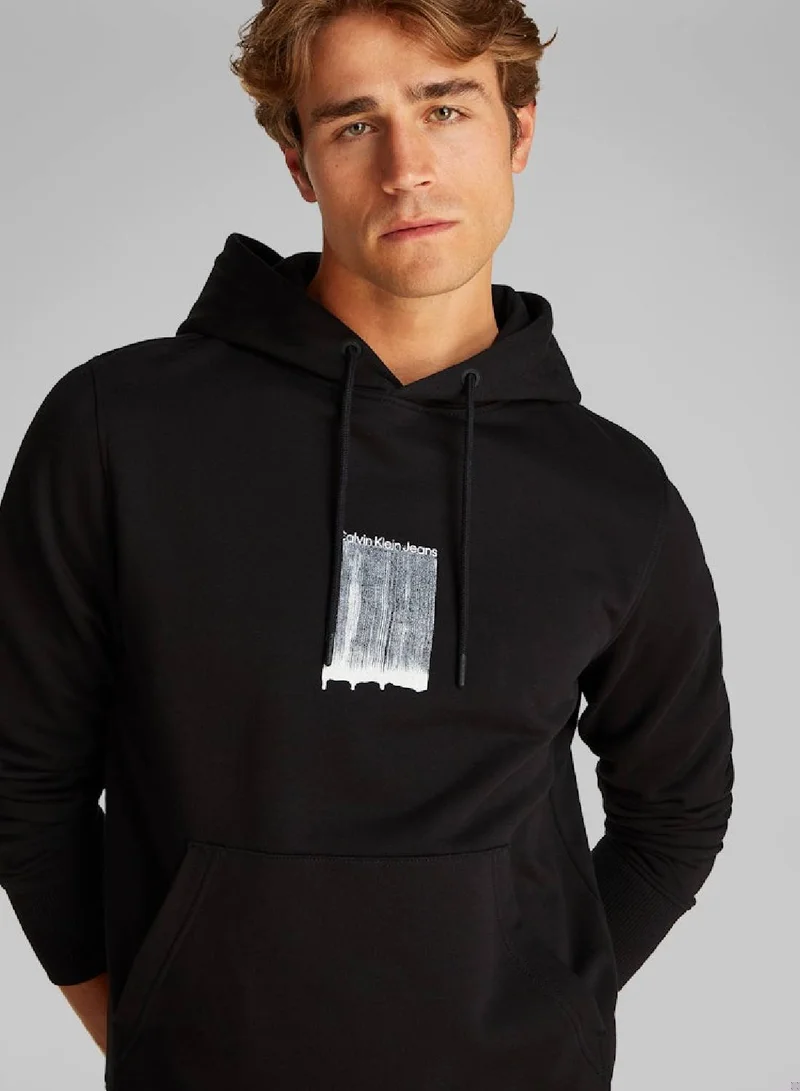 Calvin Klein Jeans Brush Stroke Graphic Hoodie