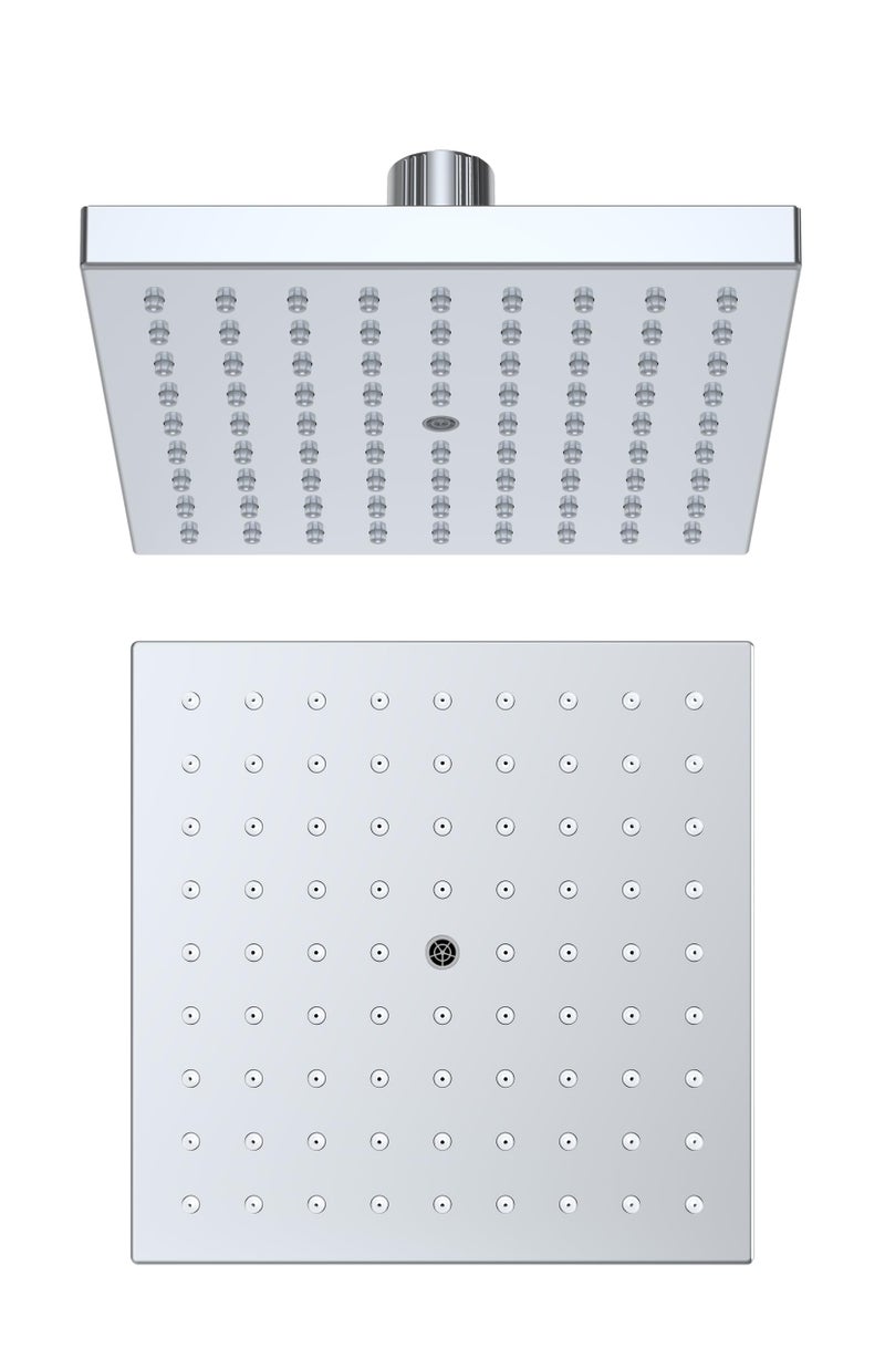 Hindware Italian Collection F160216CP Classical Air Function Overhead Shower for Bathroom | 150mm - Square Shape | Made of ABS | Works in 0.5-3.0 Bar Pressure - Image 5