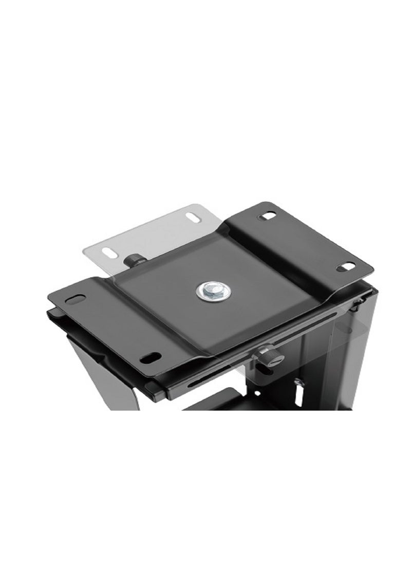 Skill Tech SH CP6 Universal Adjustable Under-Desk/Wall CPU Mount, Height Range 300–533mm, 10kg Load Capacity – Black - Image 5