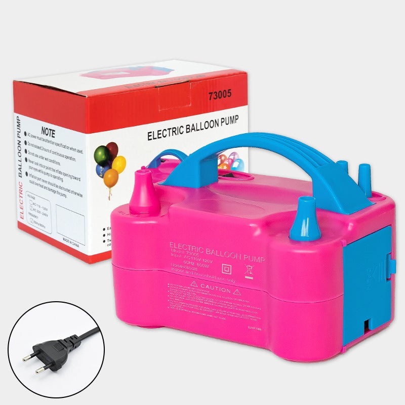 Electric Air Cylinder Classic Inflator Dual Nozzle Balloon Pump 73005 European 220V 
