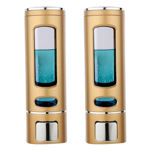 BATH GURU ABS Soap Shampoo Sanitizer Gel Liquid Soap Dispenser for Wash Basin Bathroom Kitchen (2, Copper) - Image 1