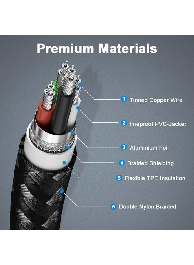 Fasgear USB C to USB C Cable Right Angle 90 Degree 100W 5A PD Fast Charge Type C Cable Compatible with Mac-Book Pro Air i-Pad Pro 2020 Galaxy S24 Huawei Lenovo ThinkPad Dell XPS HP(Black, 10ft) - Image 5