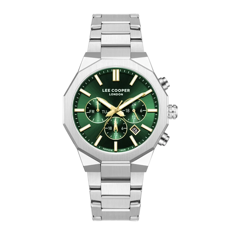 Lee Cooper Men's Metal Multi Function Watch LC08218.370 - 43 mm
