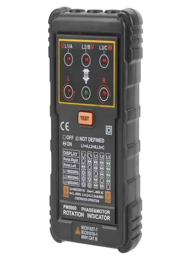 Bewinner 3 Phase Motor Rotation Tester, Portable Handheld 3 Phase Motor Rotation Indicator, Professional-Grade Tool for Installing, Repairing, or Maintaining 3 Phase Systems or Motors - Image 5