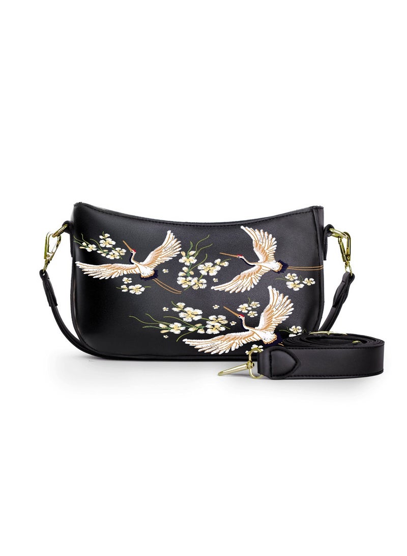 Tat 28-The Swan Crossbody bags black  - Image 1
