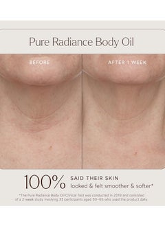 True Botanicals True Botanicals Pure Radiance Body Oil | Anti-Aging Body Oil for All Skin Types | Moisturize & Restore Skin Health | Dermatologist Tested, All Natural, Vegan, Clinically Proven | 3.9 fl oz | 114 ml  - Image 4