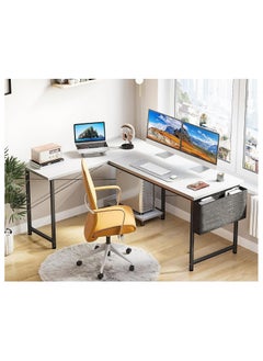 AGD L-Shaped Desk, Computer Corner Desk, Gaming Desk, Home Writing Desk with Display Shelf, Space Saving Workstation Desk  - Image 2
