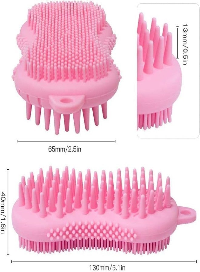 GOMNIK 3-in-1 Silicone Bath Brush with Ergonomic Handle - Gentle Body Scrubber for Women, Men & Babies - Soft, Hypoallergenic Silicone for Sensitive Skin - Easy to Clean & Long-Lasting - Image 2