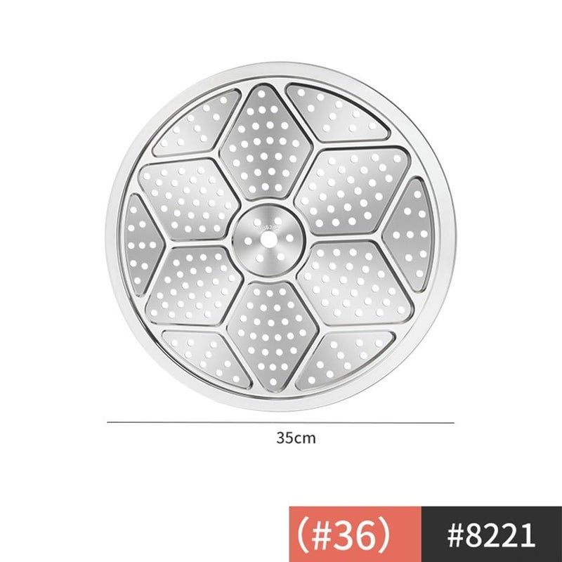 35cm Stainless Steel Steamer Tray Round Rack For Pressure Cooker Pans Pots - Image 3