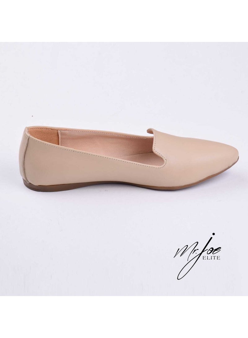 Mr.joe Espadrilles Toecap Slip On Leather Flats For Women - Image 1