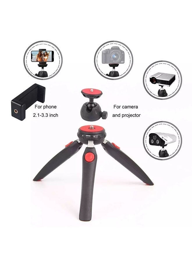Jmary MT-35 Mini Tabletop Tripod Stand with Universal Phone Holder – Foldable & Extendable Tripod for Mobile Phones, DSLR, Digital Cameras, Vlogging & Live Streaming – Compact, Travel-Friendly Design - Image 5