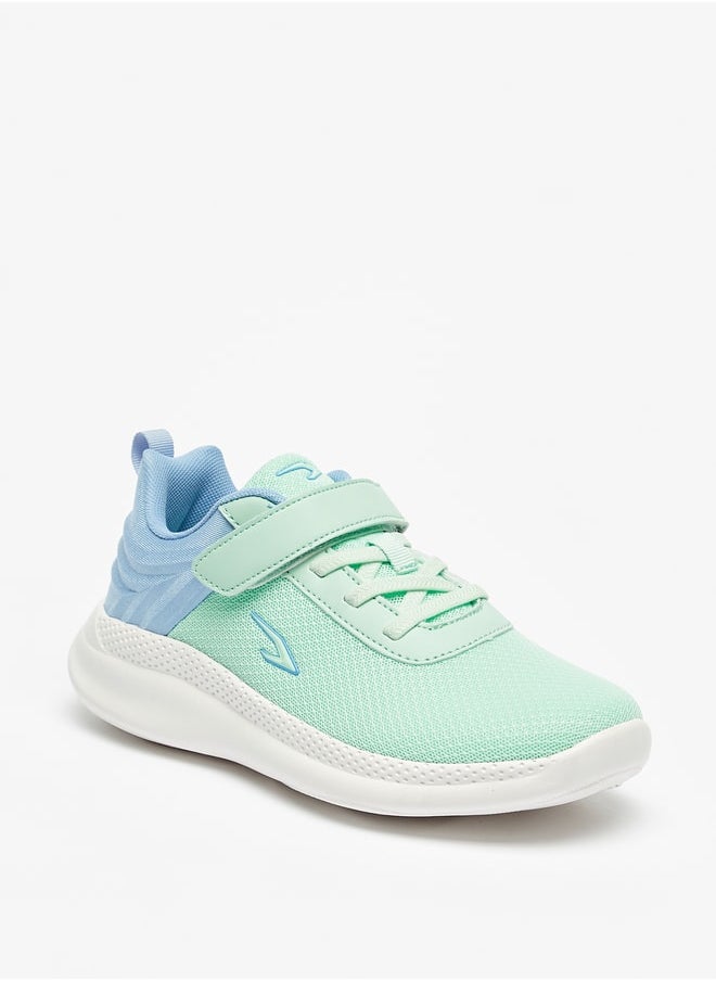Dash - Girls Dual Tone Sports Shoes with Hook and Loop Closure - Image 1