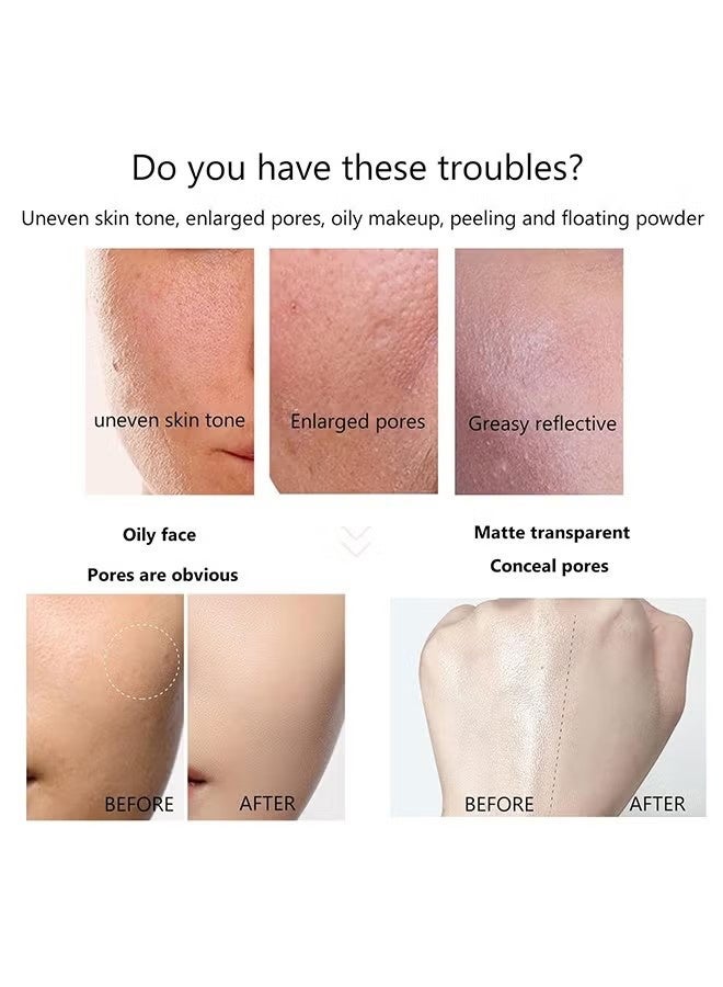 Candy Bella Oil Control Pressed Powder, Jelly Pressed Powder Face Makeup Setting Powder, Powder Free Delicate and Skin-friendly, Flawless Matte Long Lasting Finishing Lightweight Waterproof Face Cosmetics (#Blue Sky And Cloud) - Image 3