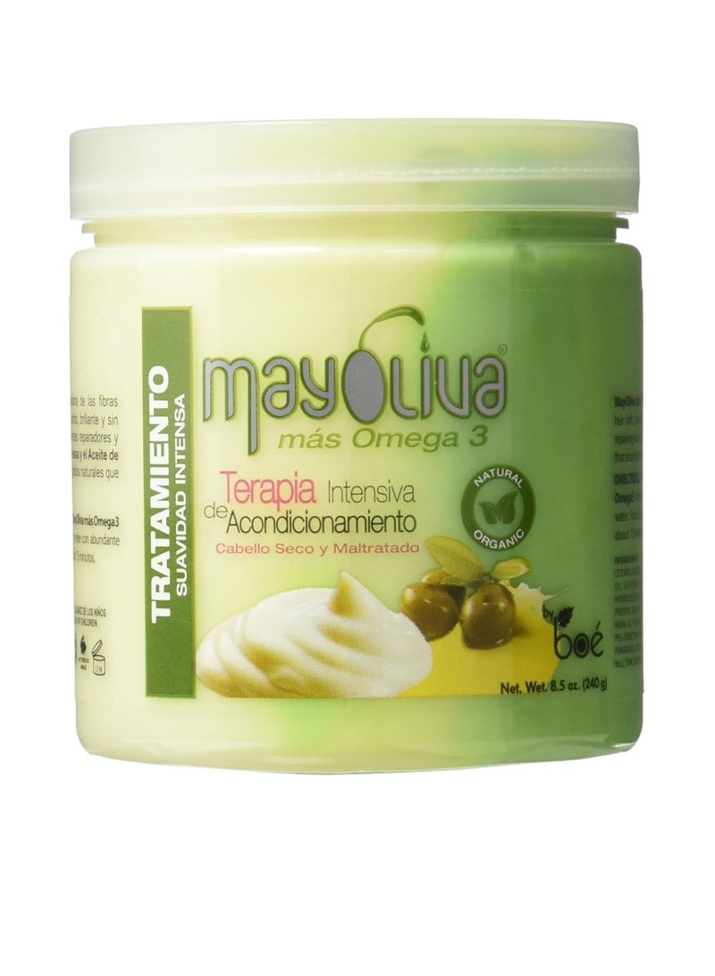 BOE Mayoliva Intensive Conditioning Therapy for Dry & Damaged Hair, 8.5 Oz, 8.5 Ounces - Image 1