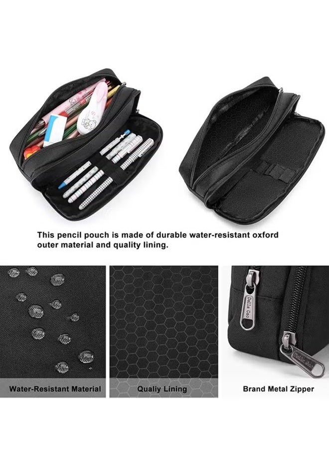 Happy D Pencil Case Large Capacity Pencil Pouch Aesthetic Pencil Box for Office Stationery Organizer, Simple Sturdy Multifunctional Pencil Bag - Image 3