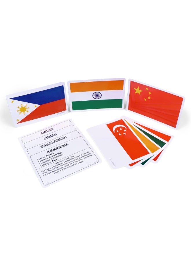 Sharp Children Big Size Language_Skills Flags Flash Cards for Kids, Wipe and Clean, Laminated Activity Flash Cards - Image 2