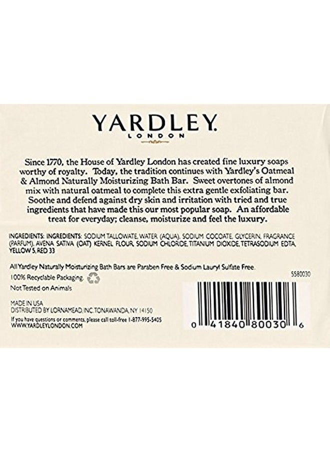 Yardley 5587101.2X7 Oatmeal And Almond Naturally Moisturizing Bath Bar (Pack Of 7)  - Image 3