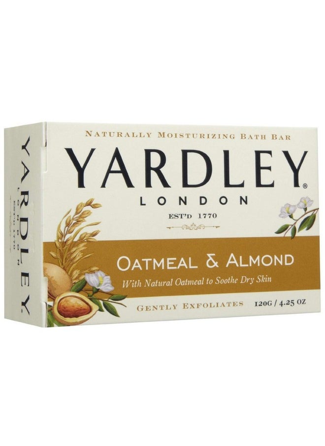 Yardley 5587101.2X7 Oatmeal And Almond Naturally Moisturizing Bath Bar (Pack Of 7)  - Image 1
