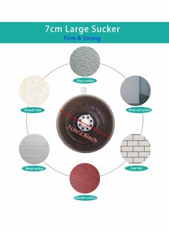Excefore Shower Head Holder, Suction Cup Shower Head Bracket Bathroom, Removable Handheld Wand Holder & Wall Mounted Suction Bracket for Marble Glass Metal Ceramic, White  - Image 3