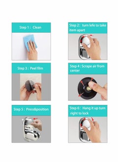 Excefore Shower Head Holder, Suction Cup Shower Head Bracket Bathroom, Removable Handheld Wand Holder & Wall Mounted Suction Bracket for Marble Glass Metal Ceramic, White  - Image 4