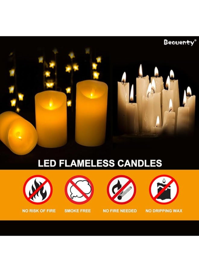 3 شموع بدون لهب تعمل بالبطارية لرمضان - Image 3
