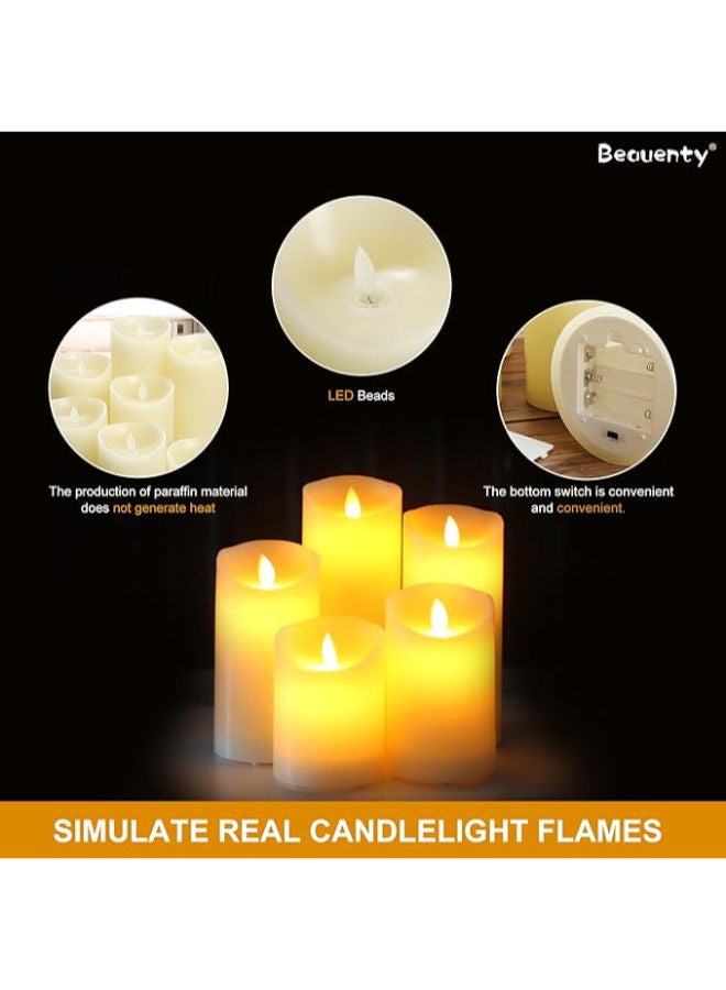 3 شموع بدون لهب تعمل بالبطارية لرمضان - Image 4