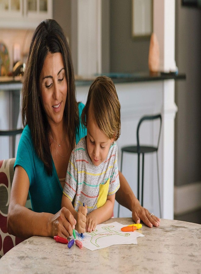 PRANG be-be Jumbo Crayons for Small Children, Washable, Includes Sharpener, Assorted Colors, 10-Pack (73010),Large - Image 2