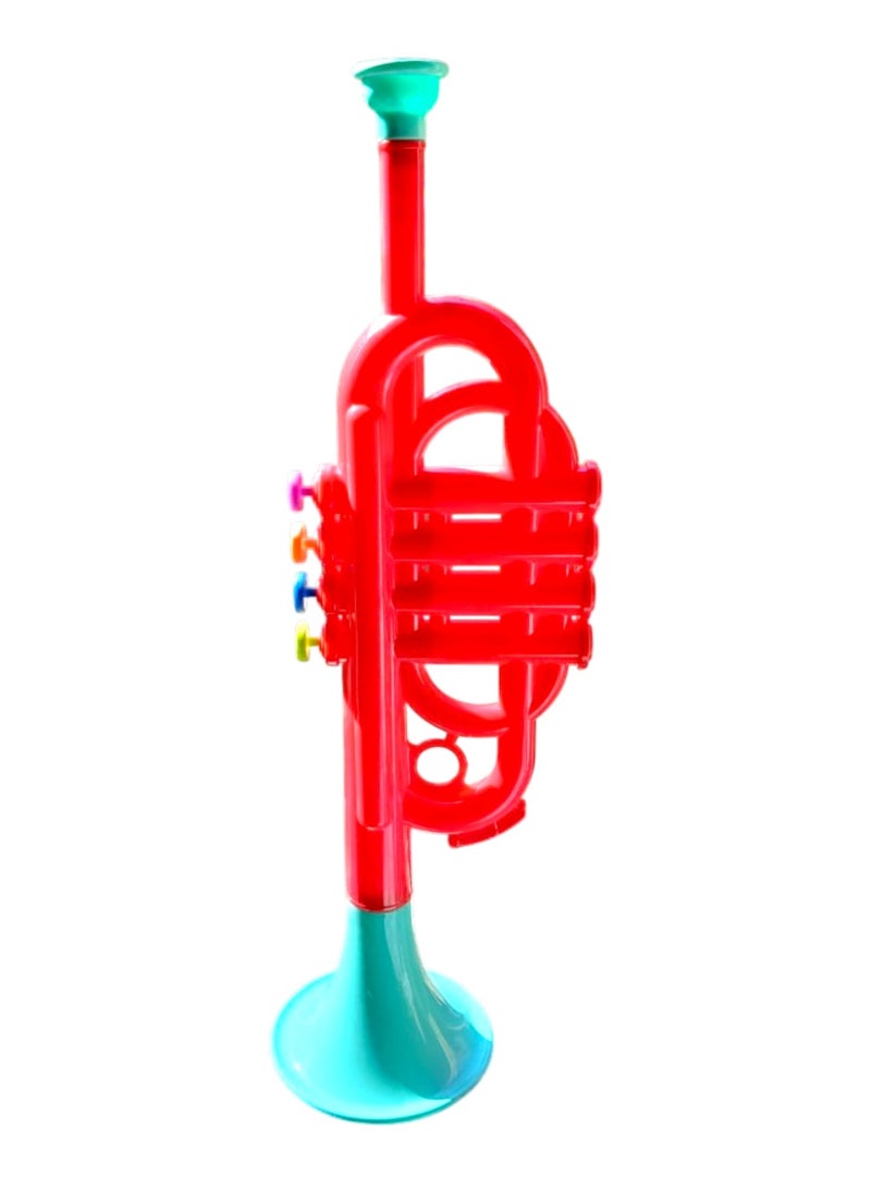 1st Choice First Choice Educational Musical Trumpet Toy for Kids - Brightly Colored Interactive Plastic Musical Instrument for Developing Acoustic Exploration Skills, 1 Piece (Assorted Designs and Shapes) - Image 3