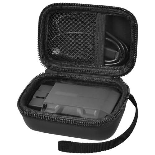 Boobowl Case Compatible with TOPDON TopScan OBD2/ Pro Scanner Bluetooth OBDII All System Diagnostic Tool, Wireless Motorcycle OBD2 Scanner Card Code Reader Storage Holder Box for USB Cabes (Bag Only)-Black - Image 1
