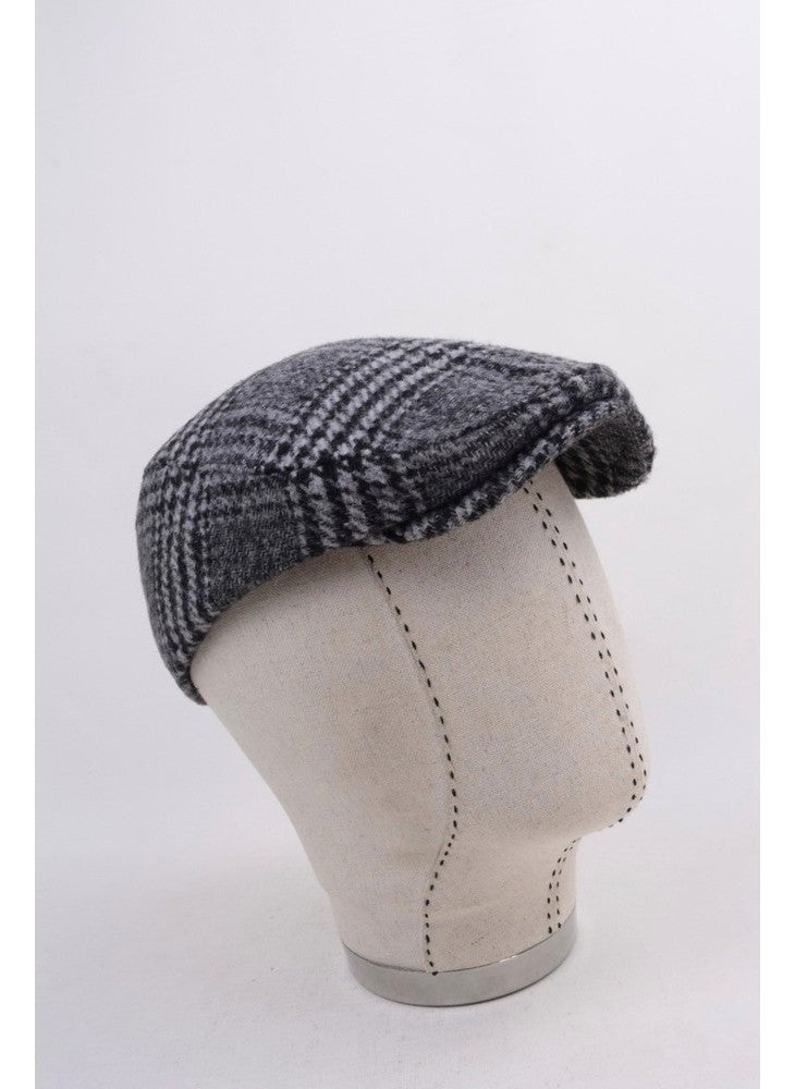 Eleven Market - Italian Pattern Men's Hat Wool London Cap with Elastic Back - Image 1