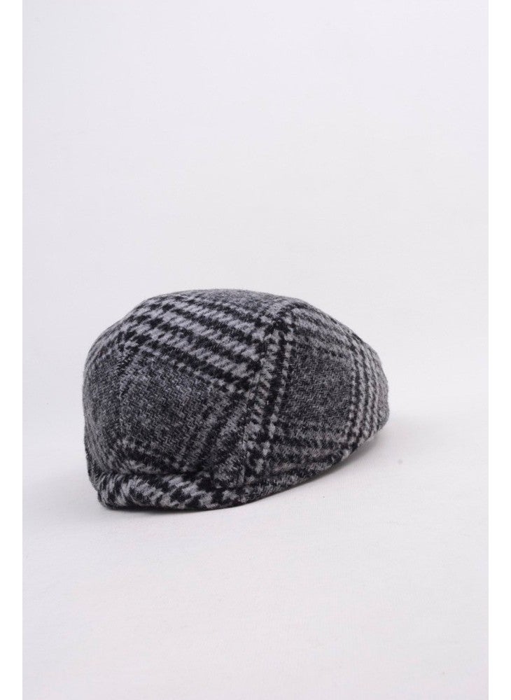 Eleven Market - Italian Pattern Men's Hat Wool London Cap with Elastic Back - Image 1