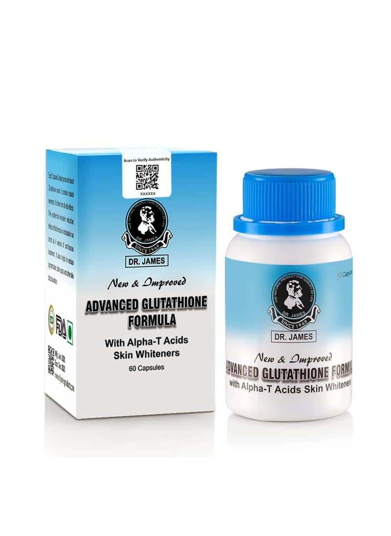 DR. JAMES Dr. James Advanced Glutathione – Best Skin Whitening Capsules with FDA Approval  - Image 1